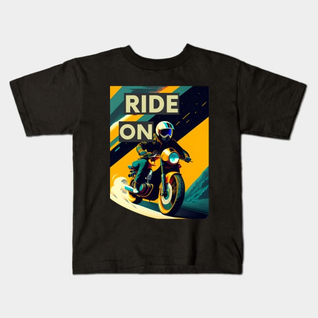 Ride On Man - Life Is Calling Kids T-Shirt by Dippity Dow Five